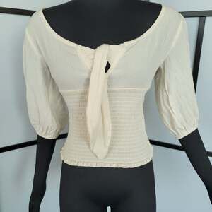 Girlcore Cream Top XS